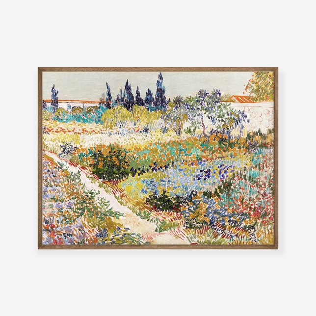 Affiche Vincent van Gogh Le jardin à Arles 1888 Peinture (Créateur téléchargé)