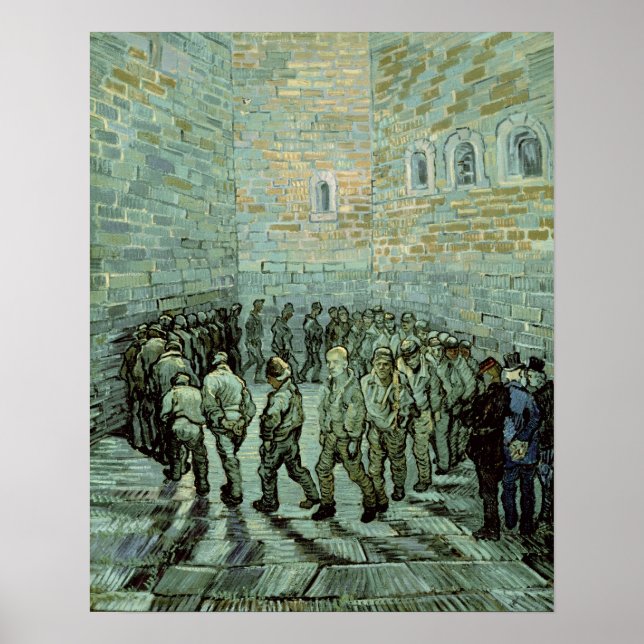 Affiche Vincent van Gogh | Le Jardin de l'exercice (Devant)