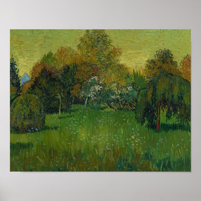 Affiche Vincent van Gogh - Le jardin des poètes (Devant)