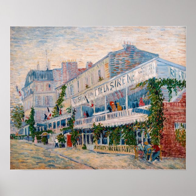 Affiche Vincent van Gogh - Le Restaurant de la Sirene (Devant)