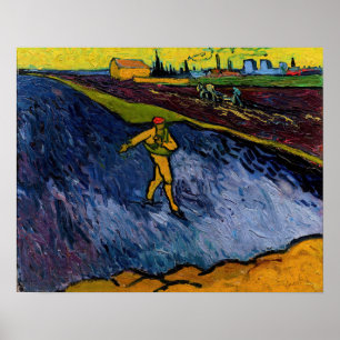 Affiche Vincent van Gogh - Le Semeur : Banlieue d'Arles