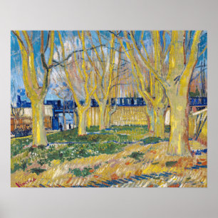 Affiche Vincent van Gogh - Le Train Bleu