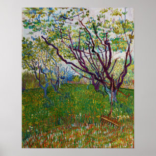 Affiche Vincent van Gogh - Le verger en fleurs