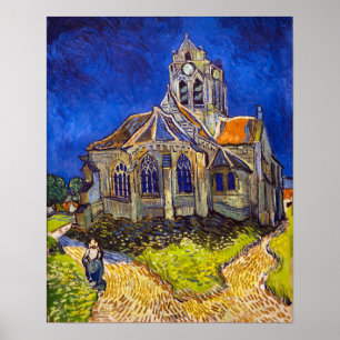 Affiche Vincent van Gogh - L'église d'Auvers
