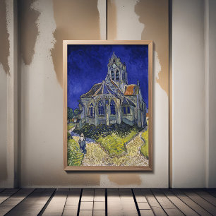 Affiche Vincent Van Gogh, L'église d'Auvers