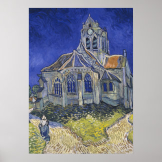 Affiche VINCENT VAN GOGH - L'église d'Auvers 1890