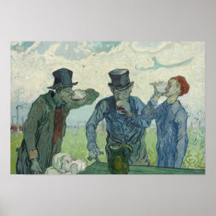 Affiche Vincent van Gogh - Les buveurs