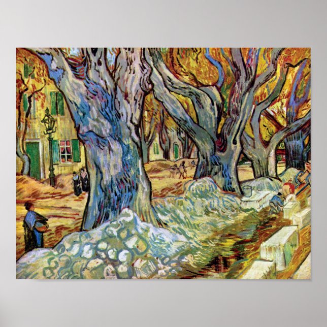 Affiche Vincent Van Gogh - Les Cantonnier - Beaux-Arts (Devant)