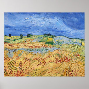 Affiche Vincent van Gogh - Les champs / Plaine à Auvers