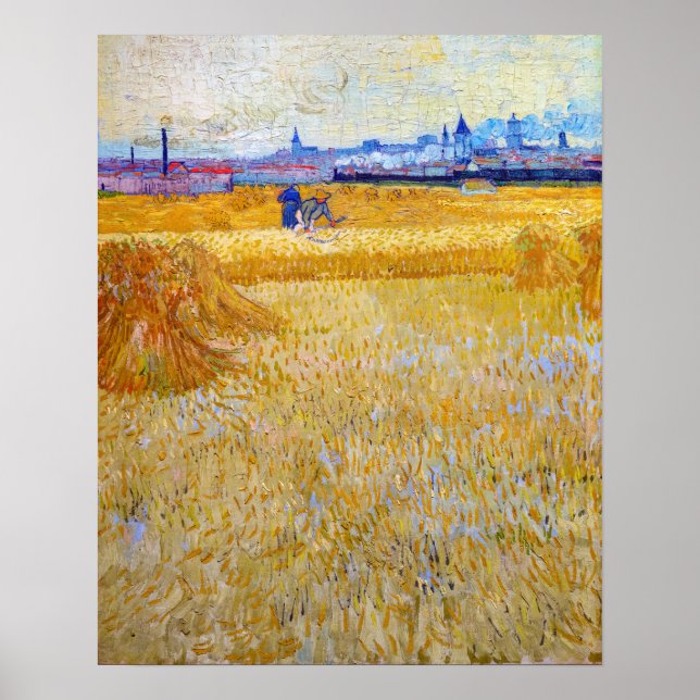 Affiche Vincent van Gogh - Les Moissonneurs (Devant)