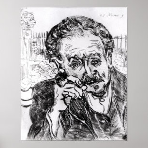 Affiche Vincent van Gogh L'homme avec le tuyau