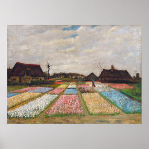 Affiche Vincent van Gogh - Lits à fleurs en Hollande