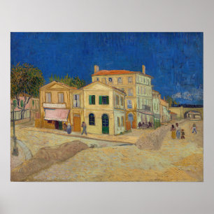 Affiche Vincent van Gogh - Maison Jaune / Rue