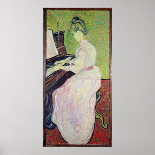 Affiche Vincent van Gogh   Marguerite Gachet au piano