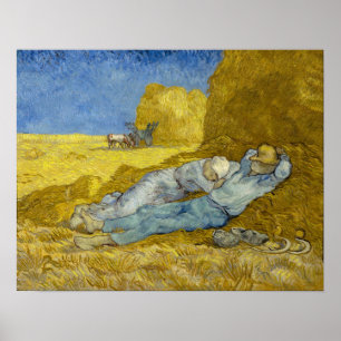 Affiche Vincent Van Gogh - Mion, Repos / Travail / Siesta