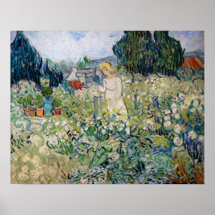 Affiche Vincent van Gogh - Miss Gachet dans son jardin