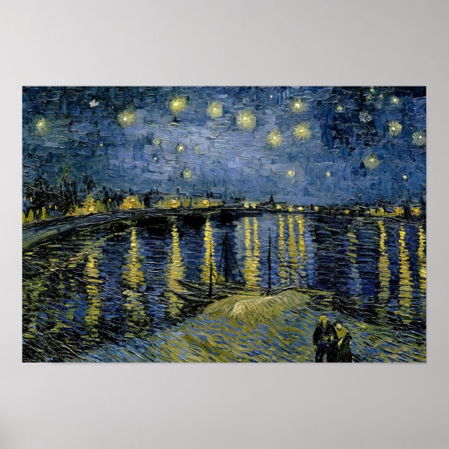 Affiche Vincent van Gogh - Nuit étoilée (Devant)