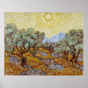 Affiche Vincent van Gogh Olive Trees