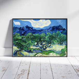 Affiche Vincent Van Gogh, Oliviers aux Alpilles