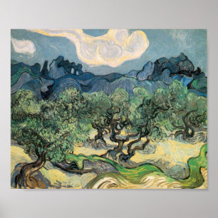 Affiche Vincent van Gogh Oliviers aux Alpilles