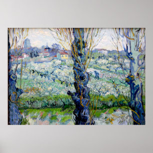 Affiche Vincent van Gogh - Orchard à Blossom