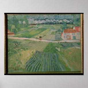 Affiche Vincent van Gogh   Paysage à Auvers