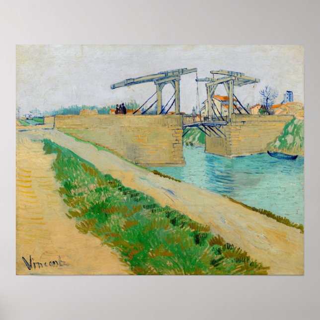 Affiche Vincent van Gogh - Pont Langlois à Arles #2 (Devant)