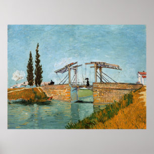 Affiche Vincent Van Gogh Pont Langlois Vintage à Arles