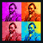Affiche Vincent Van Gogh Pop Art<br><div class="desc">Un art pop amusant Vincent Van Gogh design.</div>
