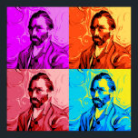 Affiche Vincent Van Gogh Pop Art<br><div class="desc">Un art pop amusant Vincent Van Gogh design.</div>