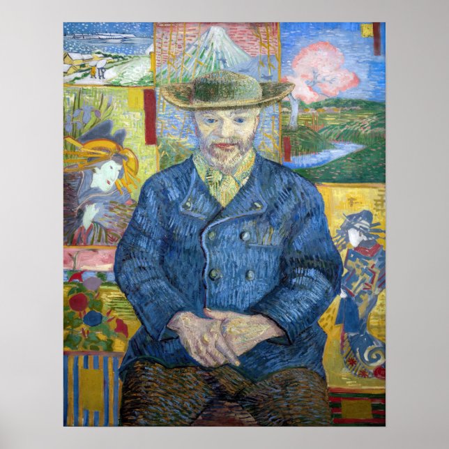 Affiche Vincent van Gogh - Portrait de Pere Tanguy (Devant)