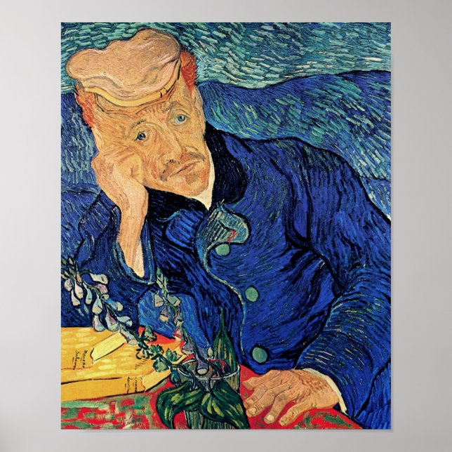 Affiche Vincent Van Gogh - Portrait Du Docteur Gachet (Devant)