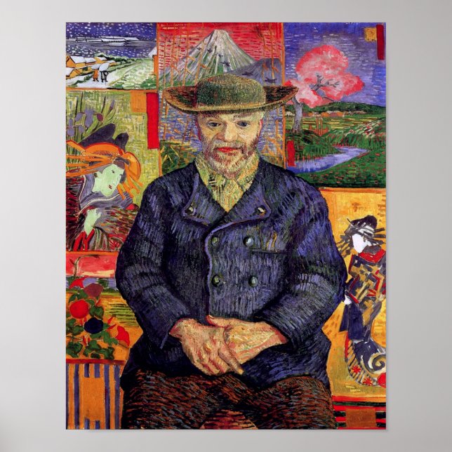 Affiche Vincent Van Gogh - Portrait du Père Tanguy (Devant)