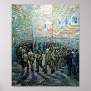 Affiche Vincent van Gogh Prisonniers exerçant