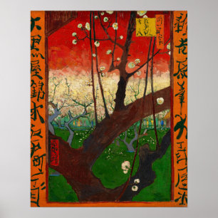 Affiche Vincent van Gogh - Prunier en fleurs