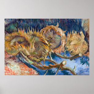 Affiche Vincent van Gogh - Quatre Tournesols Coupés