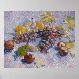 Affiche Vincent van Gogh - Raisins, citrons, poires,