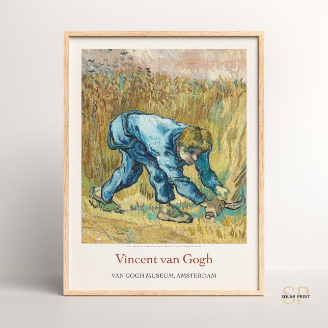 Affiche Vincent van Gogh Reaper avec faucille Art Imprimer (Créateur téléchargé)