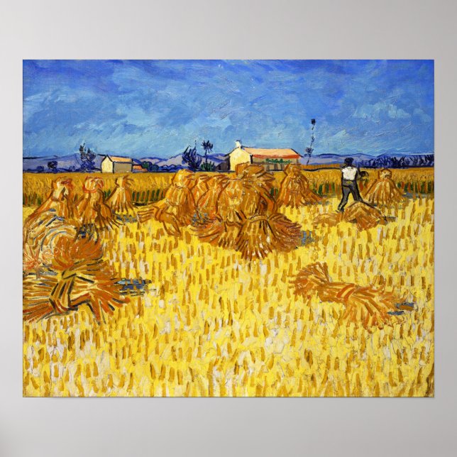 Affiche Vincent van Gogh - Récolte en Provence (Devant)