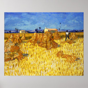 Affiche Vincent van Gogh - Récolte en Provence