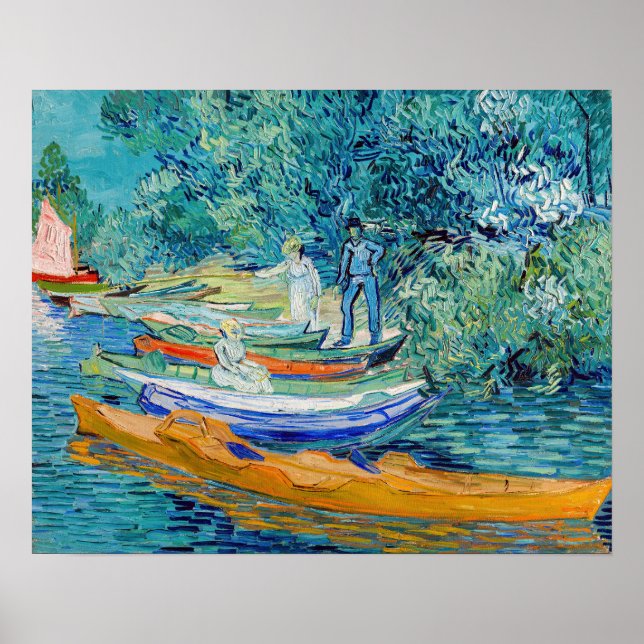 Affiche Vincent van Gogh - Rive de l'Oise à Auvers (Devant)