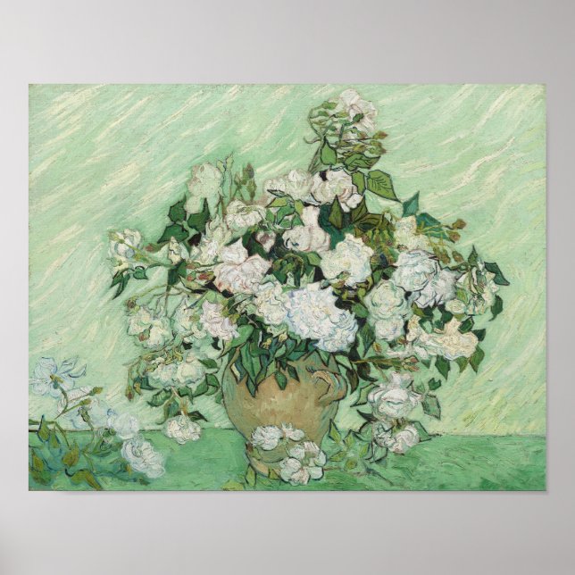 Affiche Vincent van Gogh - Roses  (Devant)