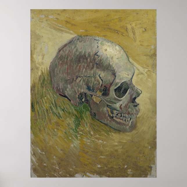 Affiche Vincent van Gogh Skull Profile GalleryHD Fine Art (Devant)