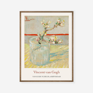 Affiche Vincent Van Gogh Sprig de l'art des amandes floral