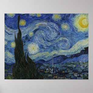 Affiche Vincent van Gogh - Starry Night