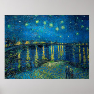 Affiche Vincent Van Gogh Starry Night Over the Rhone