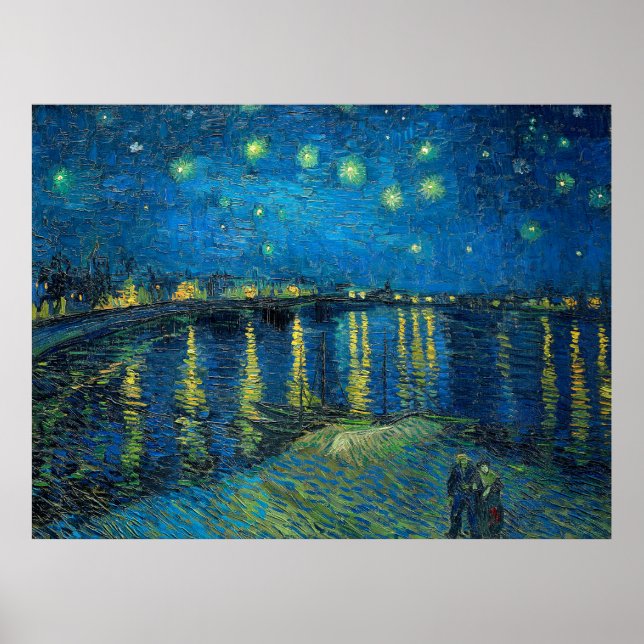 Affiche Vincent Van Gogh Starry Night Over the Rhone (Devant)