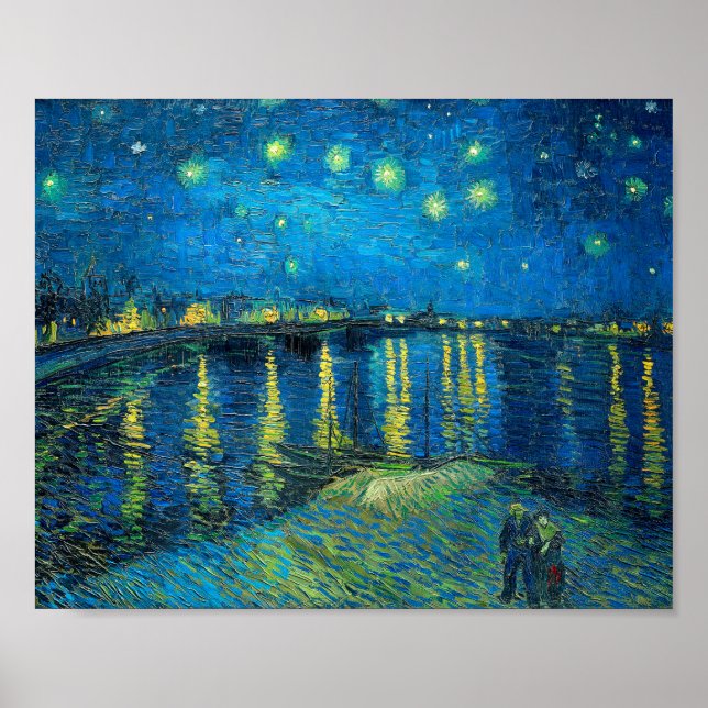 Affiche Vincent Van Gogh Starry Night Over The Rhone (Devant)
