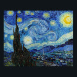 Affiche Vincent Van Gogh Starry Nuit Vintage Art<br><div class="desc">Vincent Van Gogh Starry Nuit Art Vintage Poster</div>