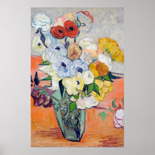 Affiche Vincent Van Gogh - Still Life - Vase japonaise